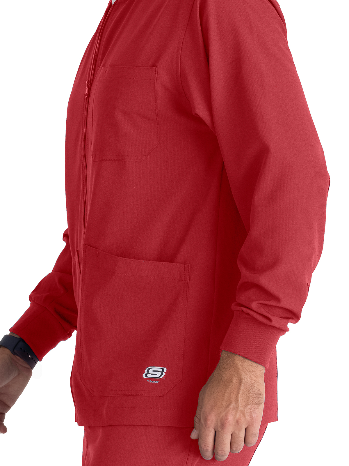 Skechers - Men's Three-Pocket Zip-Up Structure Warm-Up Scrub Jacket 18