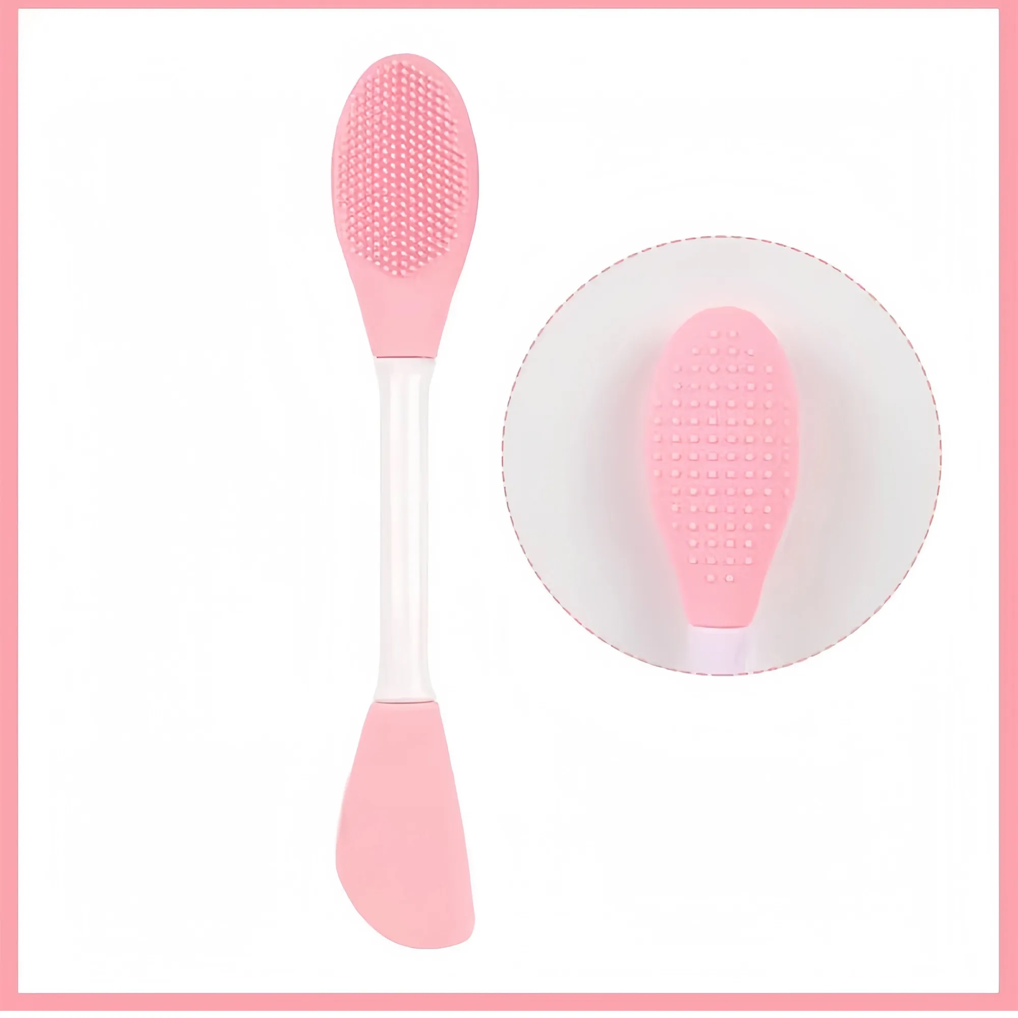 Dual-Ended Detachable Silicone Facial Brush 1