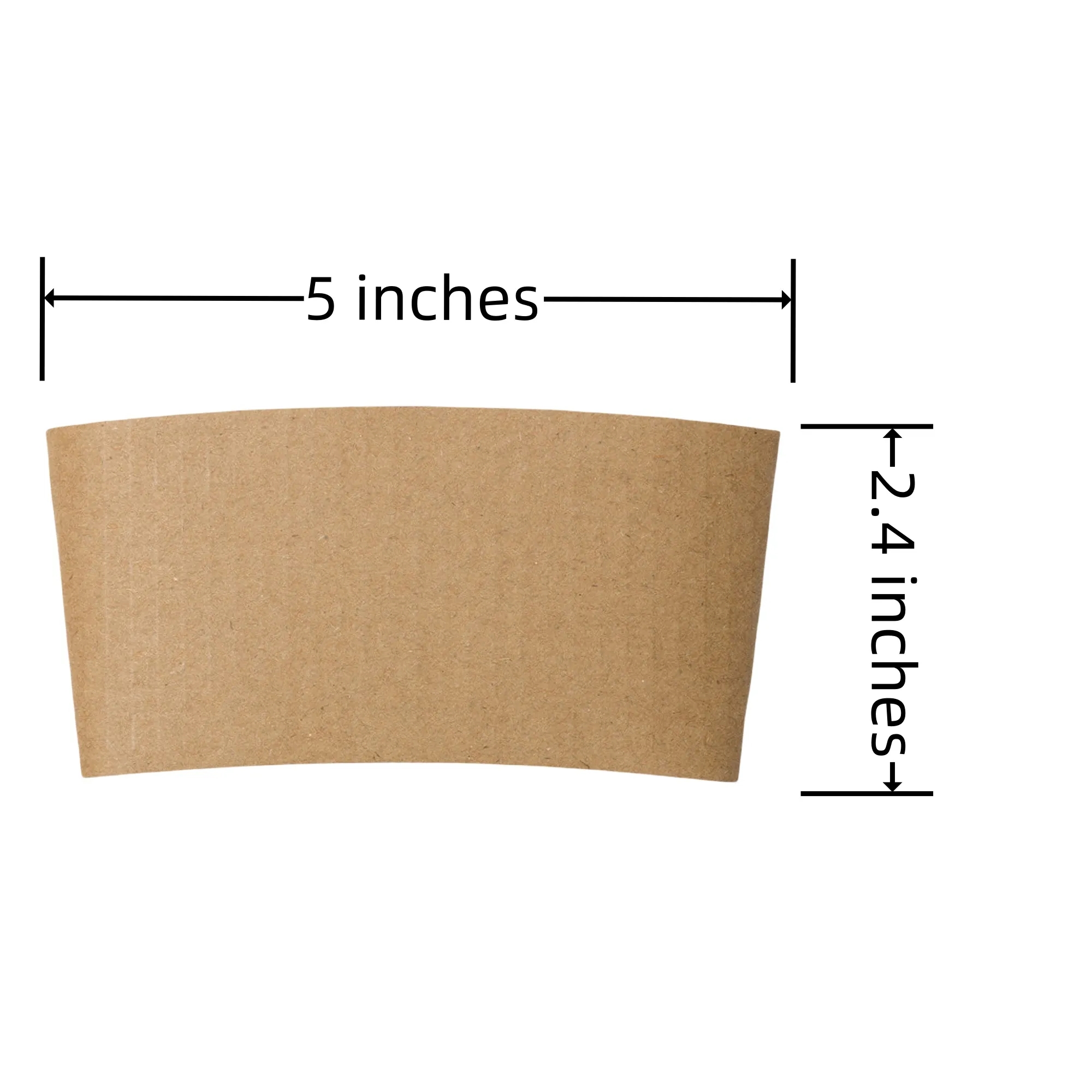 10-20oz Kraft Paper Cup Sleeve MOQ 100PCS 5