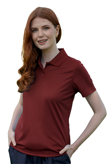 Women's Vansport Omega Solid Mesh Tech Polo 111