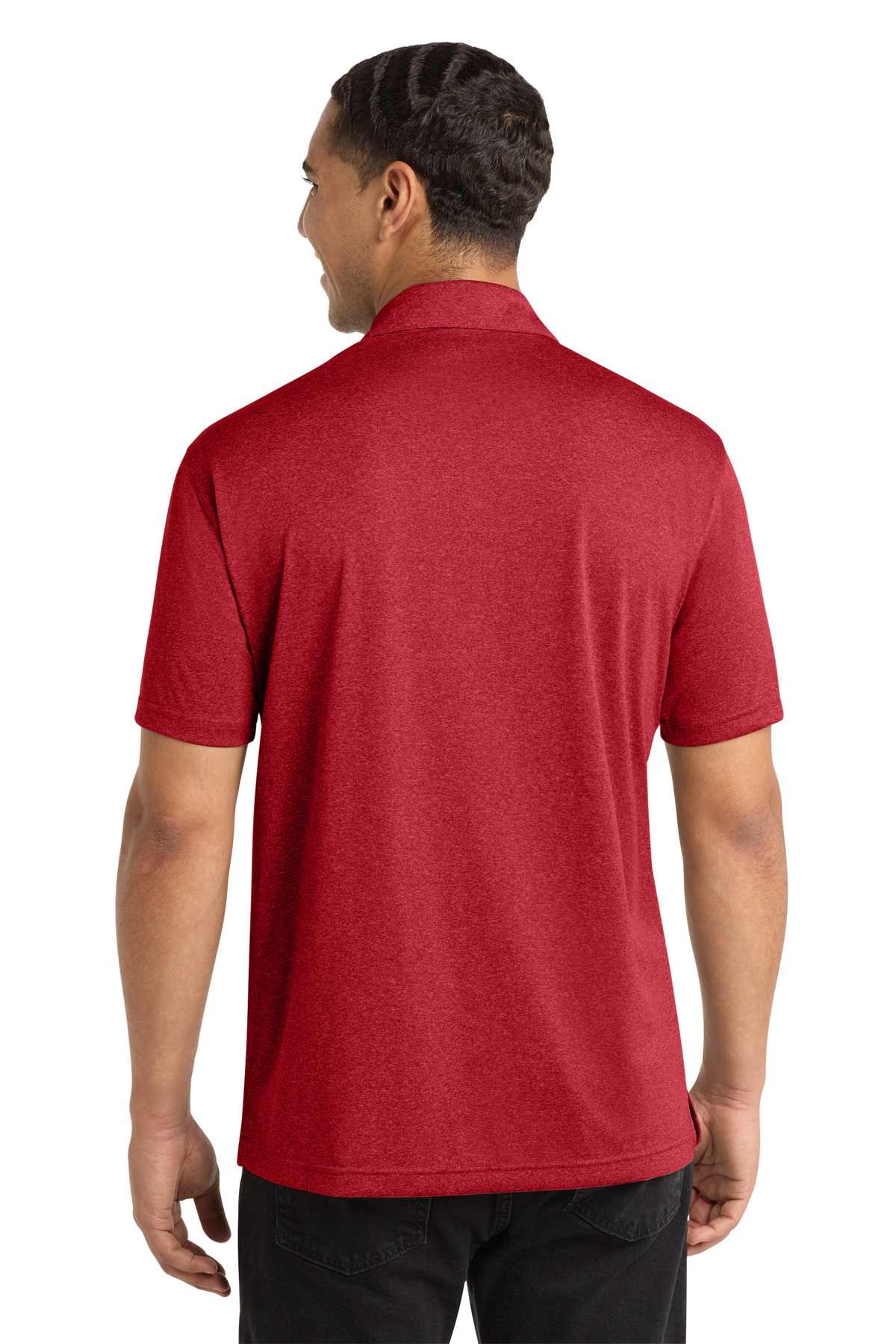 Sport-Tek Heather Contender Polo. ST660 1