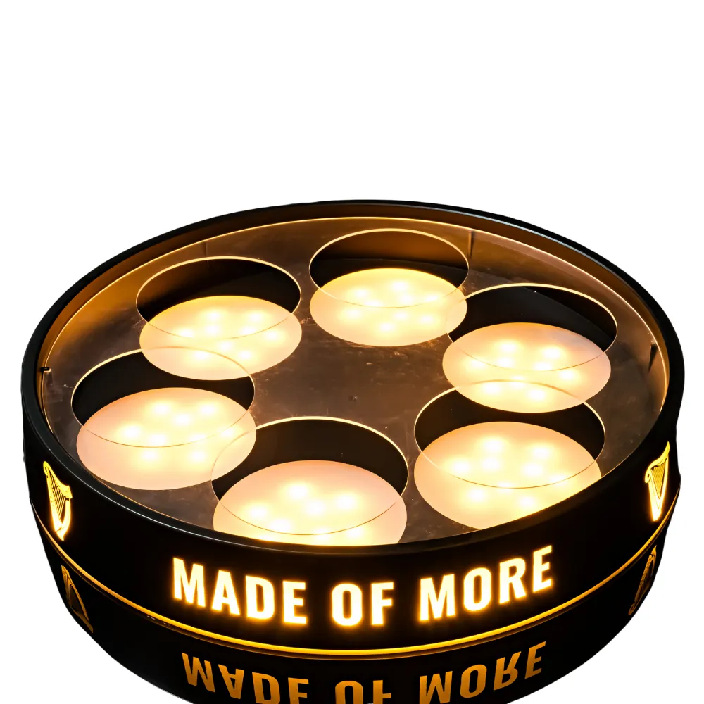 Circular Plastic LED Shot Tray 8