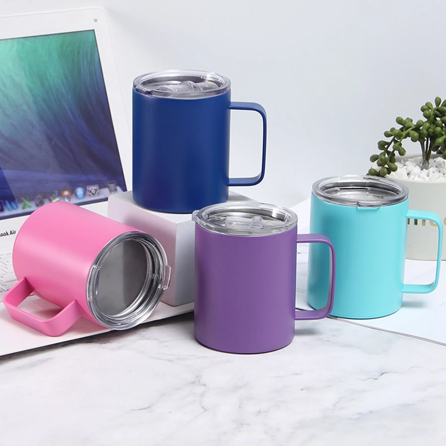 12 Oz. Double Wall Stainless Steel Vacuum Coffee Mug 9
