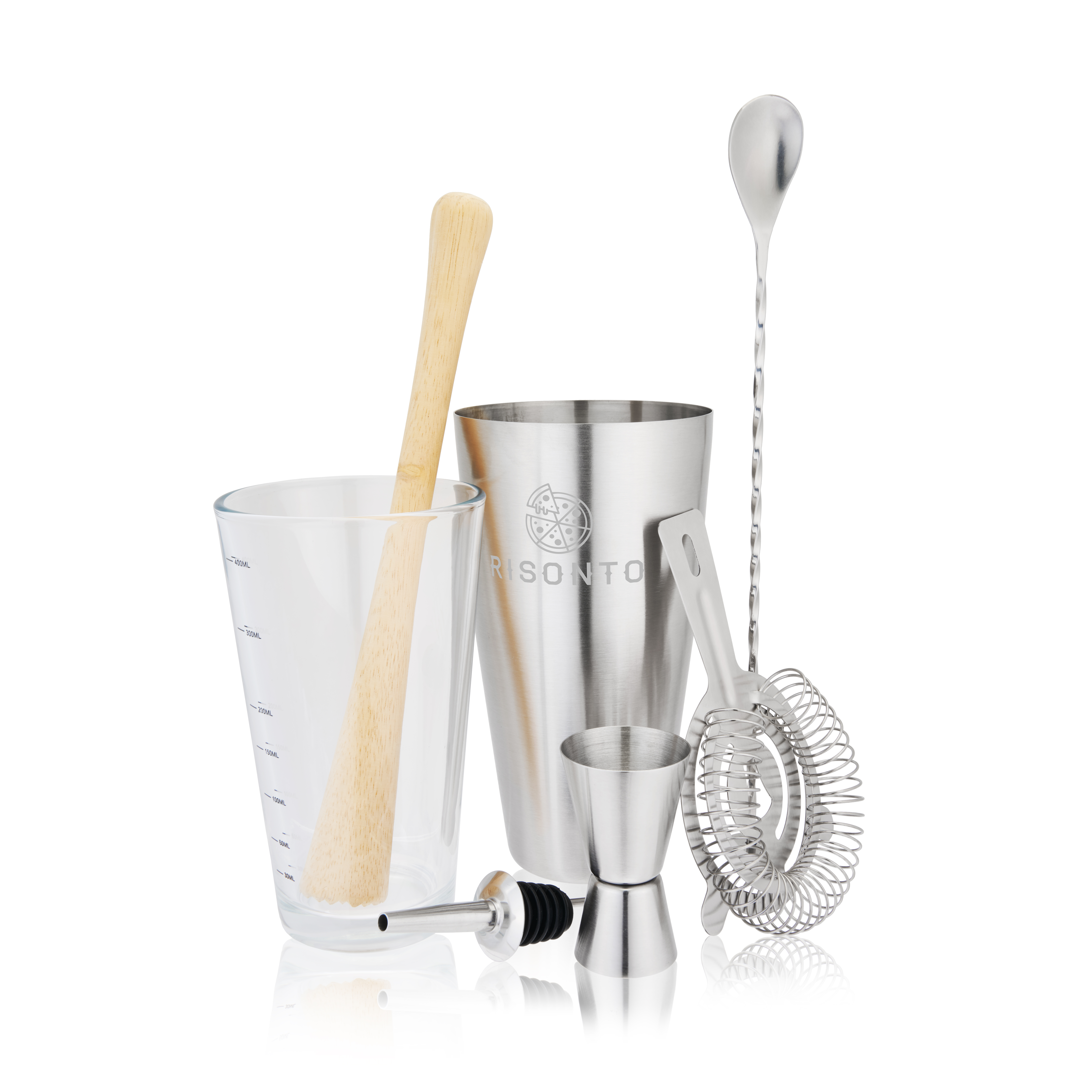 True® 7 Piece Barware Set