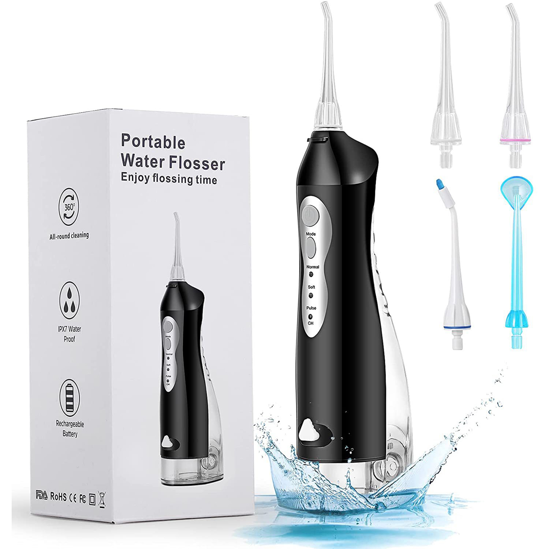 Rechargeable Teeth Cleaner Portable Water Flosser 1