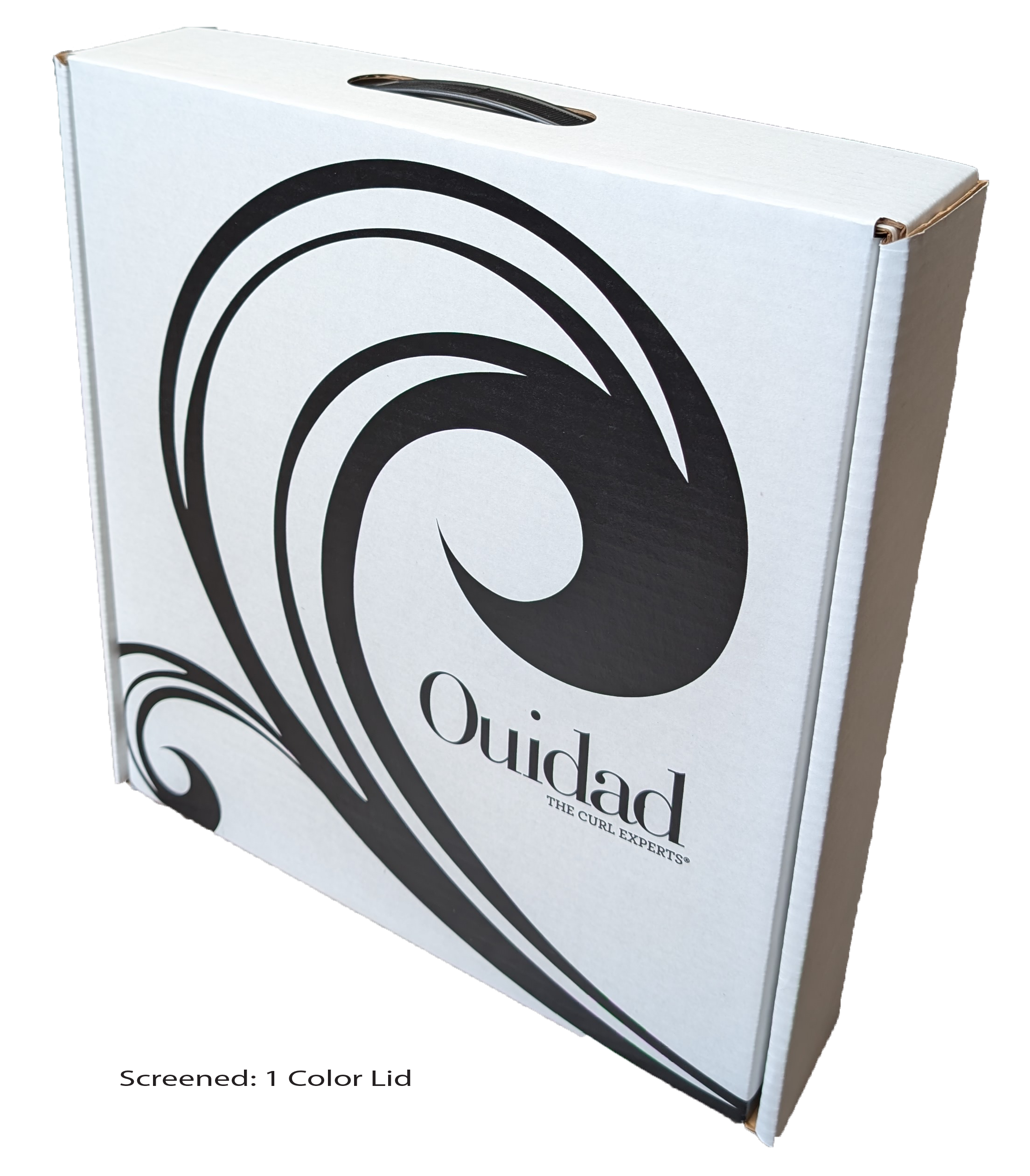 14" x 15 1/4" x 3" - B-Flute Tuck Box with Handle 1