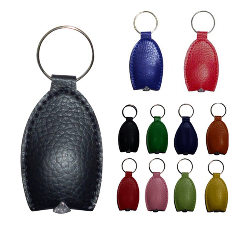 PU Leather Flashlight Keychain 1