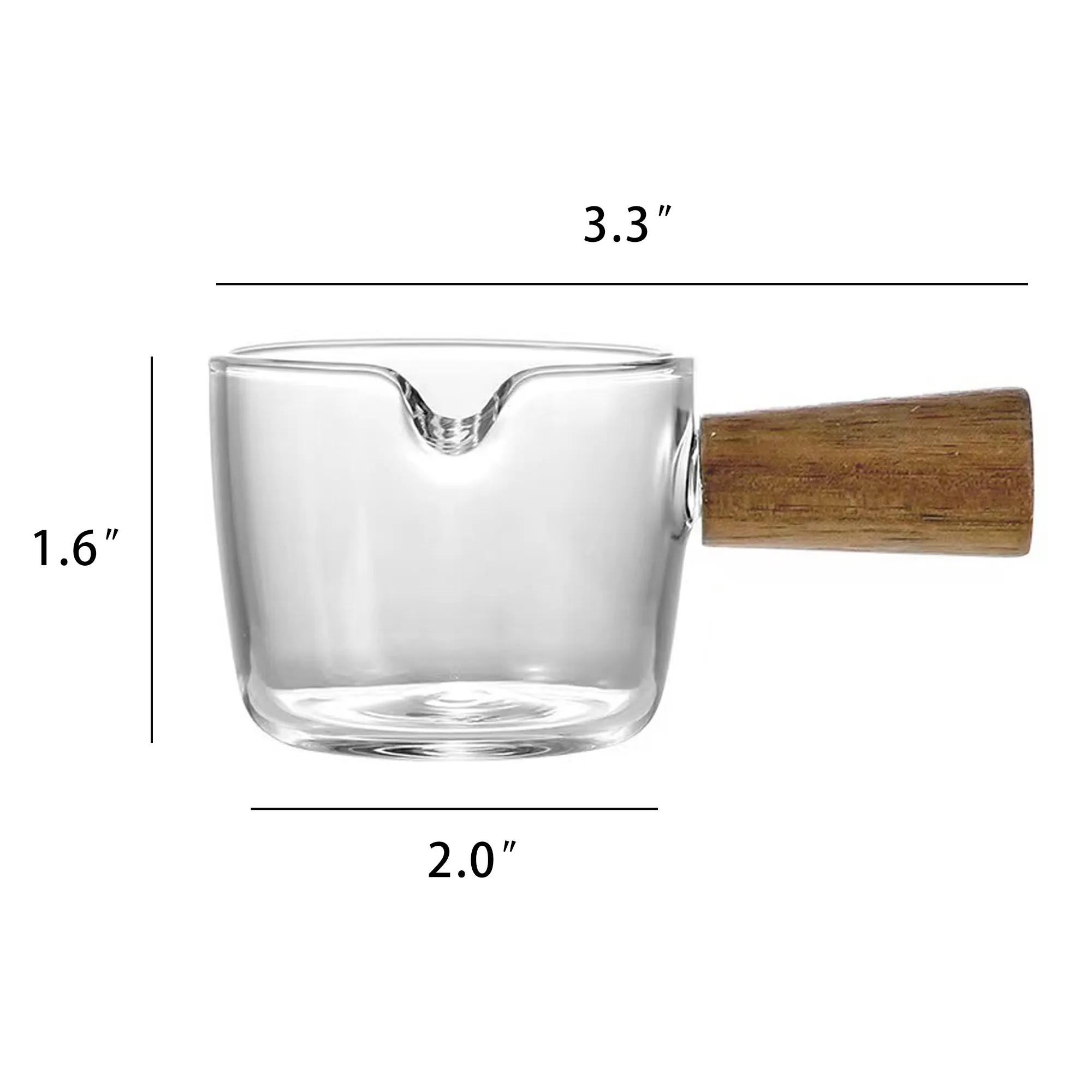 Wooden Handled Seasoning Glass Cup 2