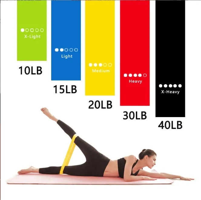 Elastic yoga stretching fitness resistance band 3