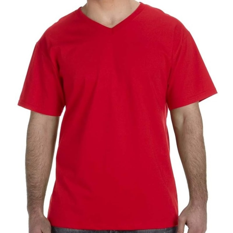 Fruit Of The Loom Mens 5 Oz., 100% Heavy Cotton HD® V-Neck T 15