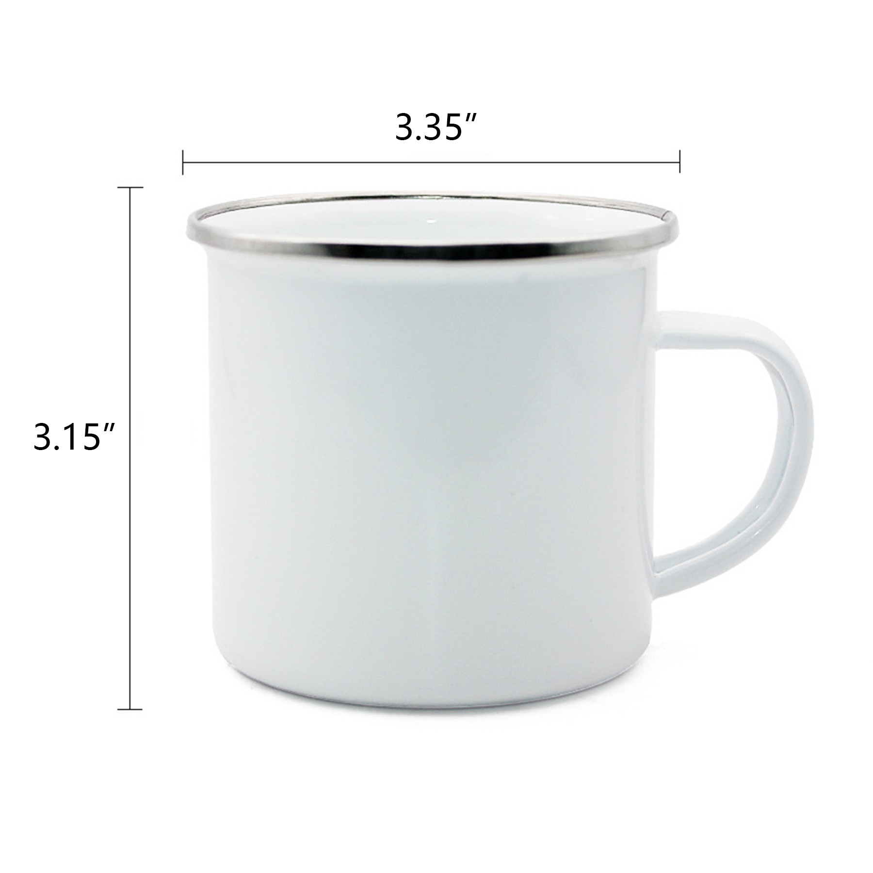 12 Oz. Enamel Camping Coffee Mug 3