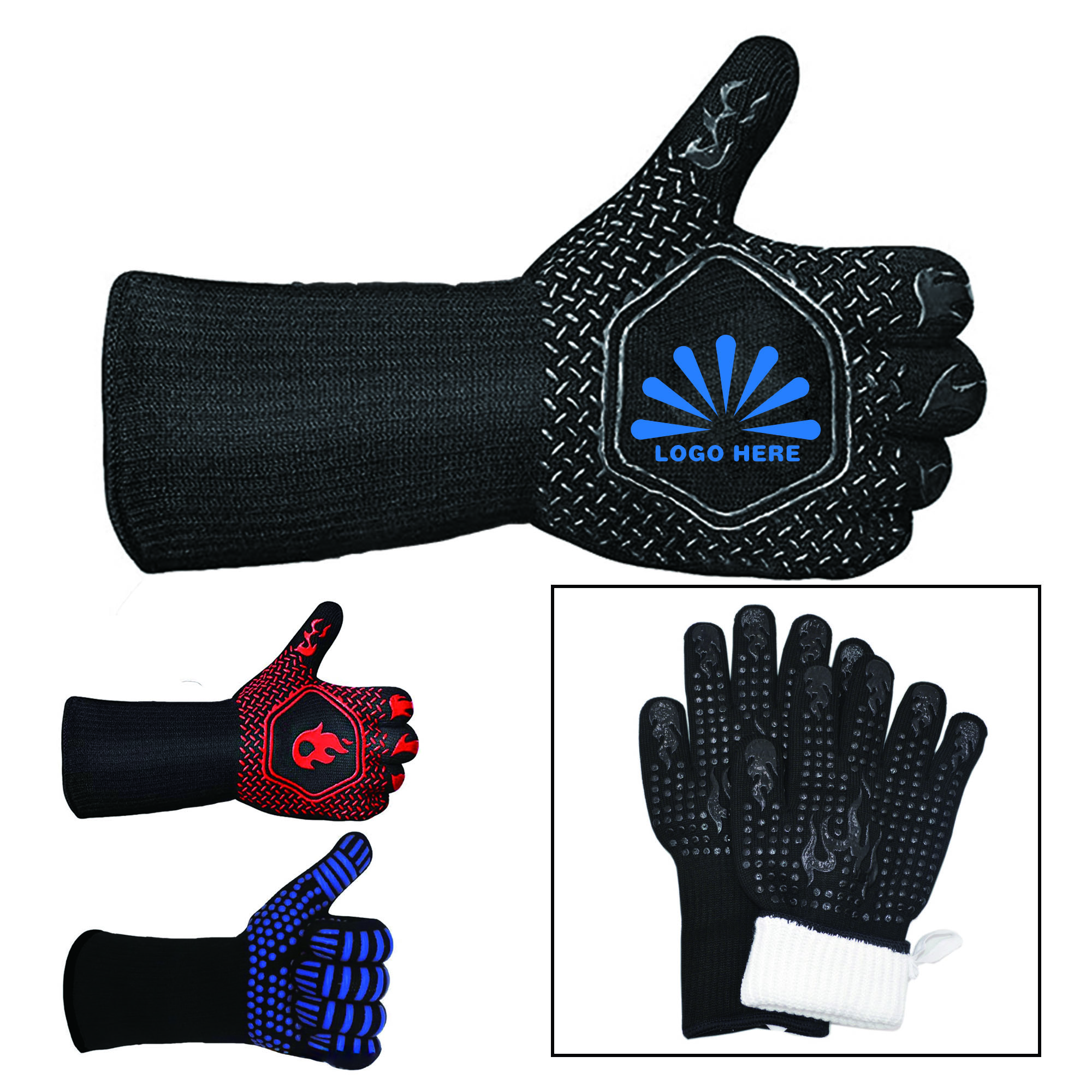 Durable Heat Resistant BBQ Gloves 3