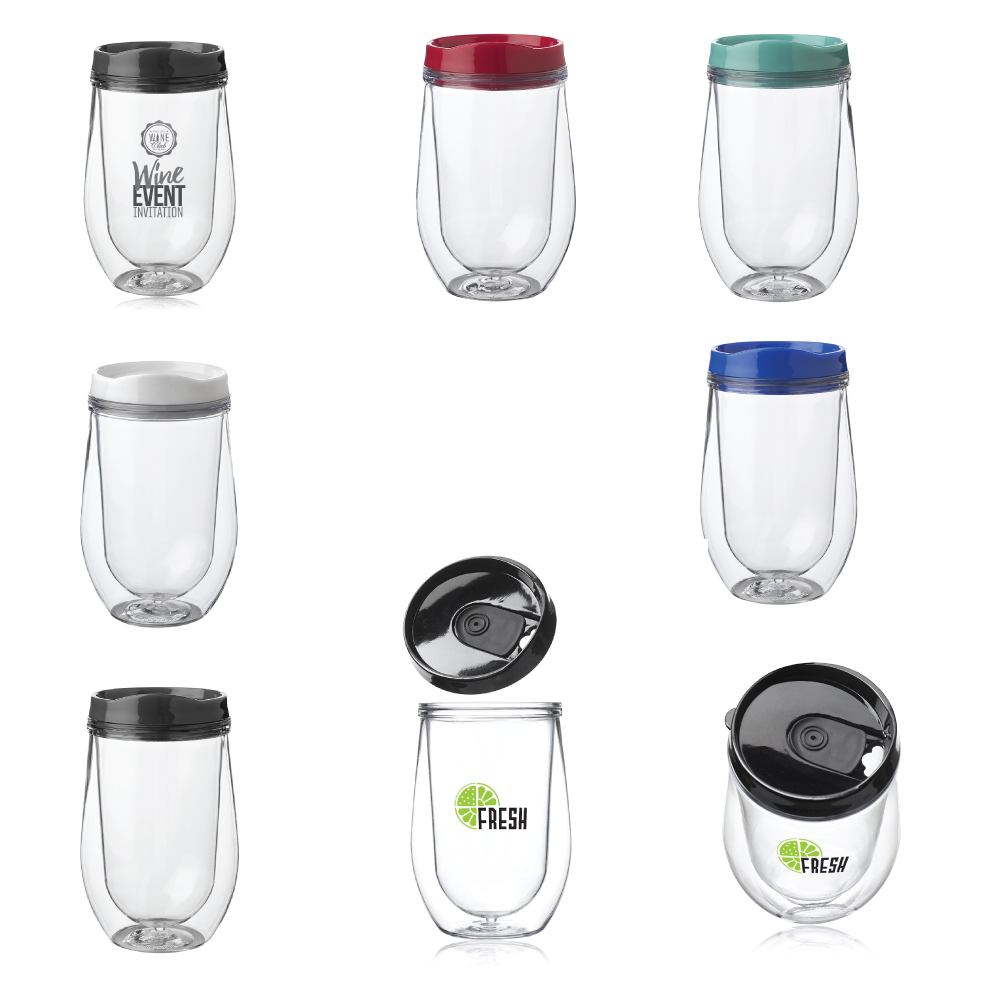 15 oz Double Wall Acrylic Tumbler w/ Black Top 5