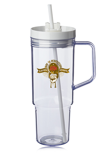 40 oz. Lincoln Plastic Tumbler with Handle 5