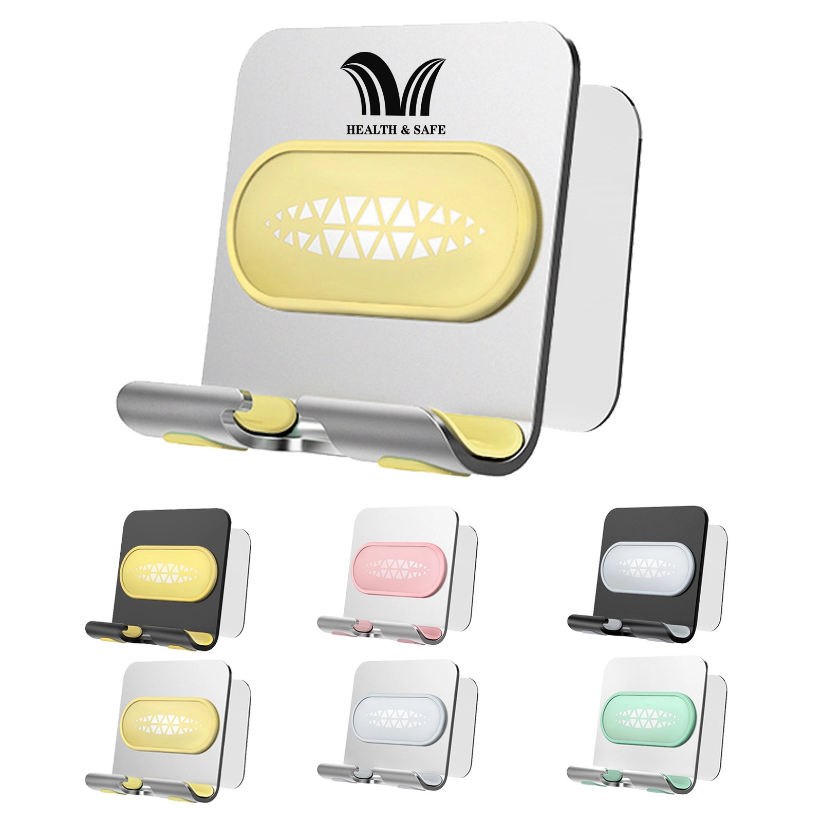 Bathroom Bedside Multifunctional Wall Phone Holder 4