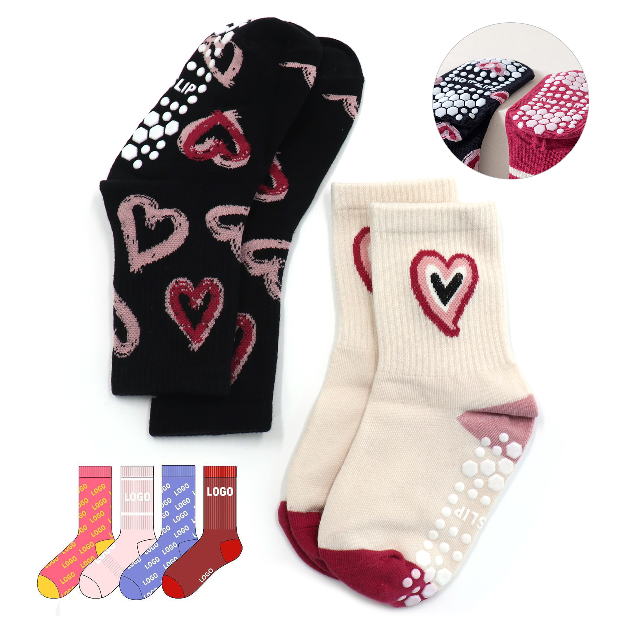 Winter Non-Slip Mid-Calf Kids Socks 2