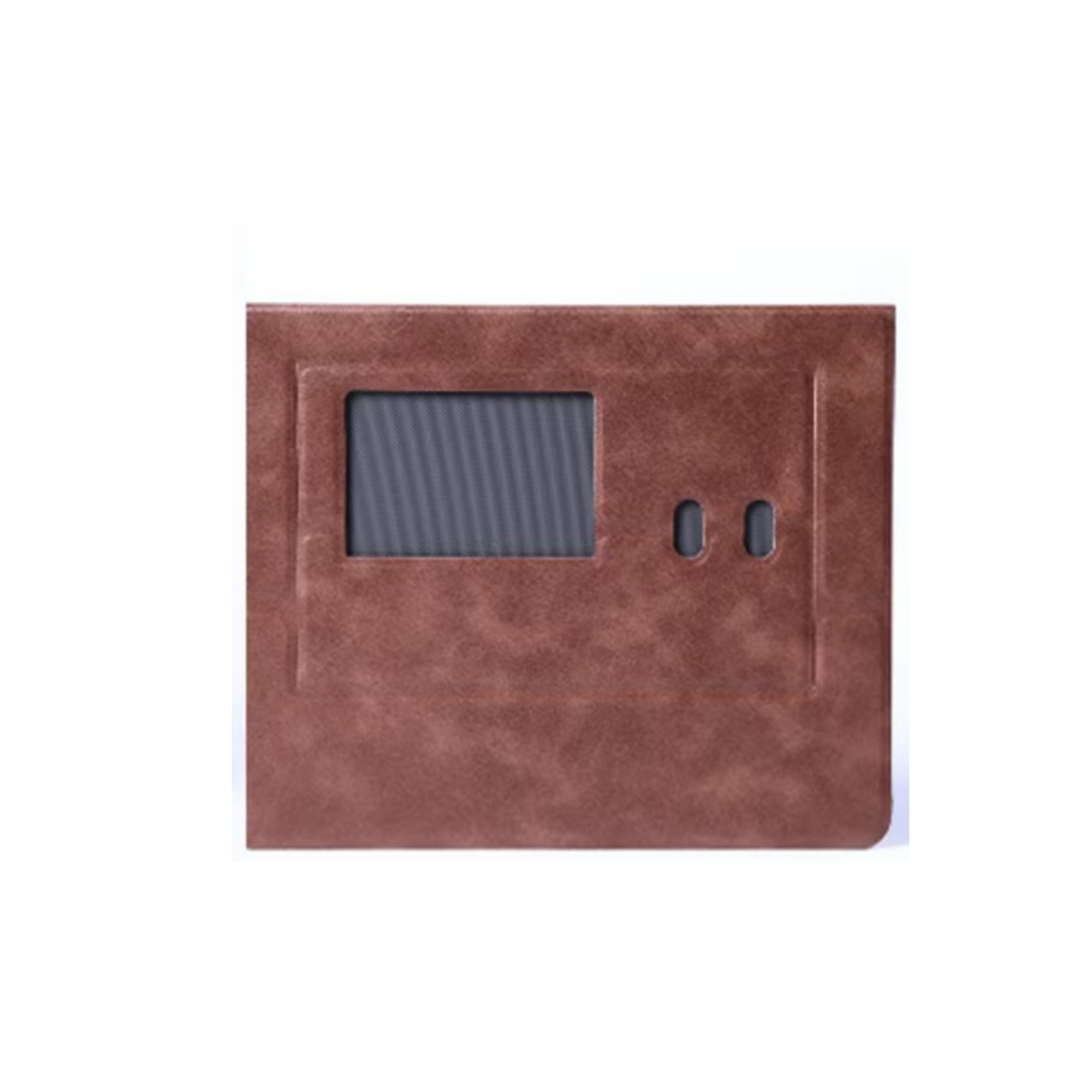 PU Leather Laptop Mouse Pad with Phone & Pen Holder 6