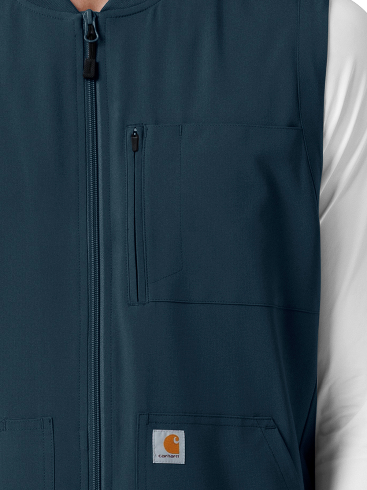 Carhartt Scrubs - Force Cross-Flex - Men's Six-Pocket Lightweight Scrub Vest 2