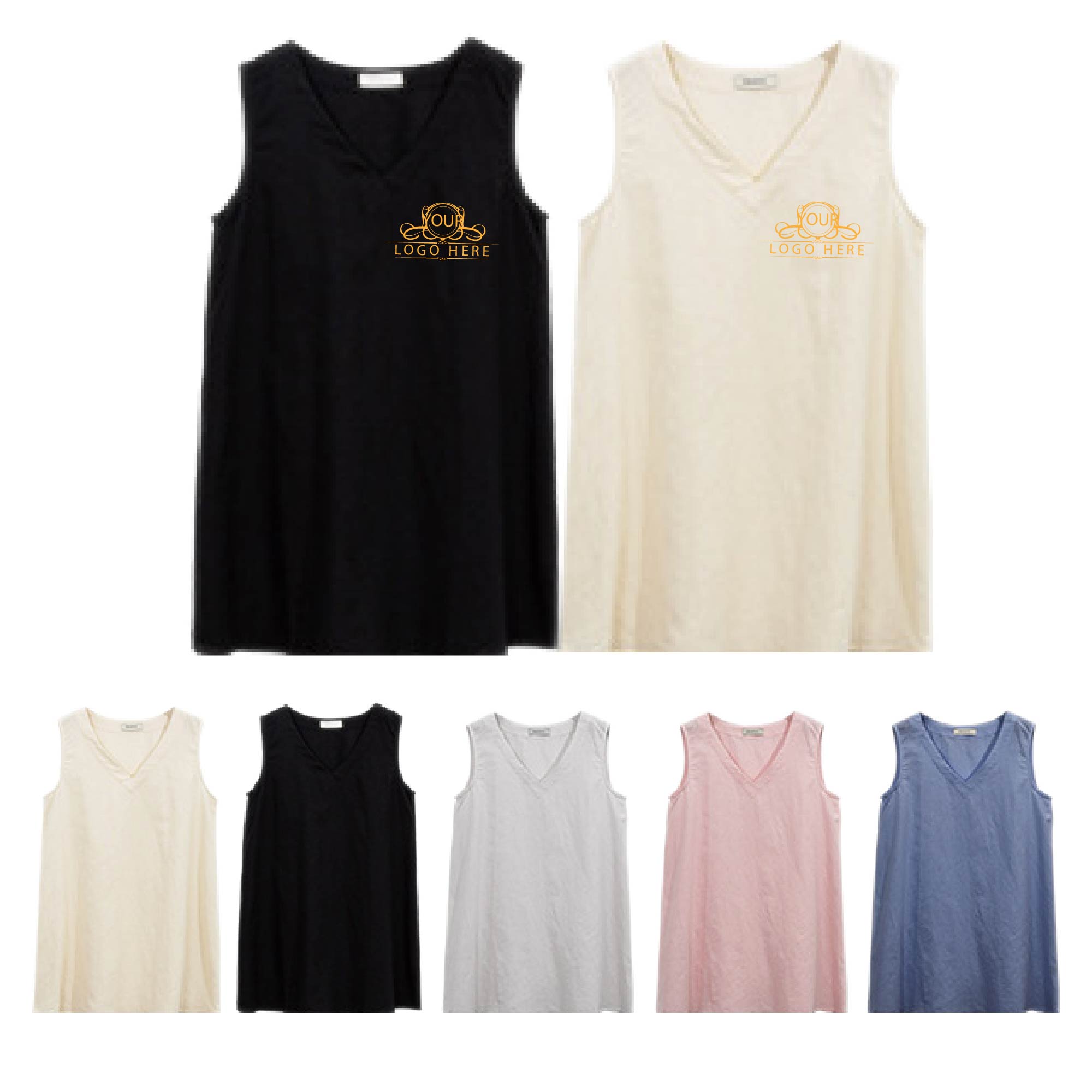 Women's Sleeveless Hooded Vest T-shirt 2