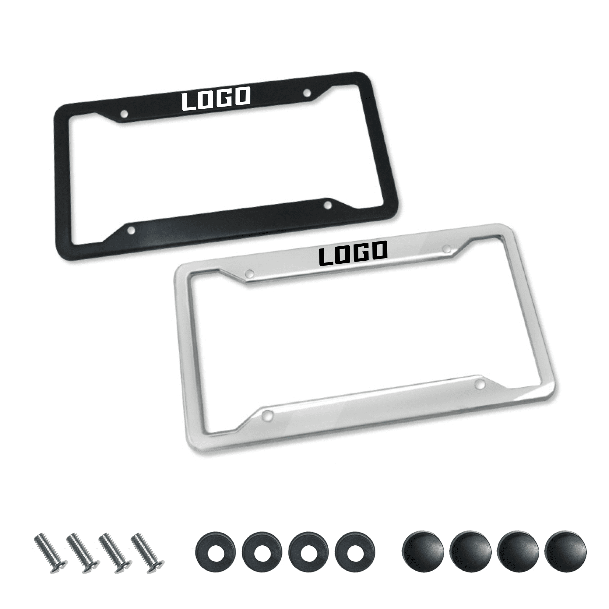 Thick American Style Logo Metal License Plate Holder 3