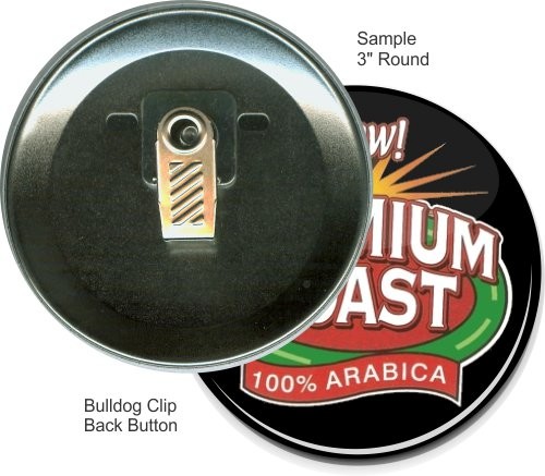 Bulldog Clip 3 Inch Round Button 2