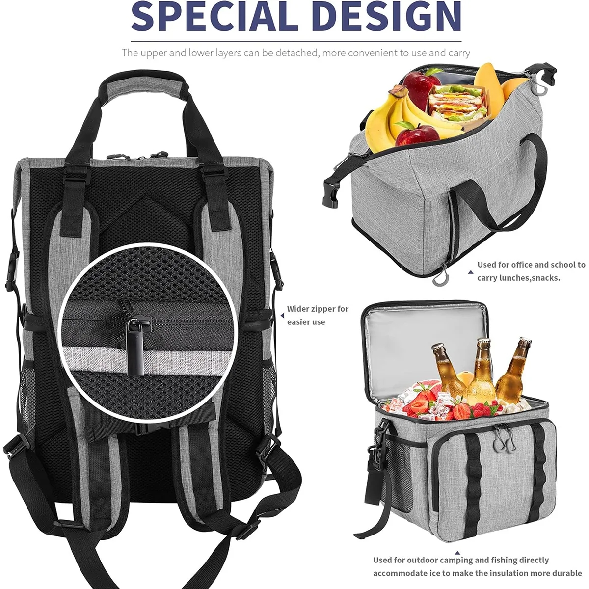 Large Double Layer Waterproof Leak Proof Cooler Backpack 4