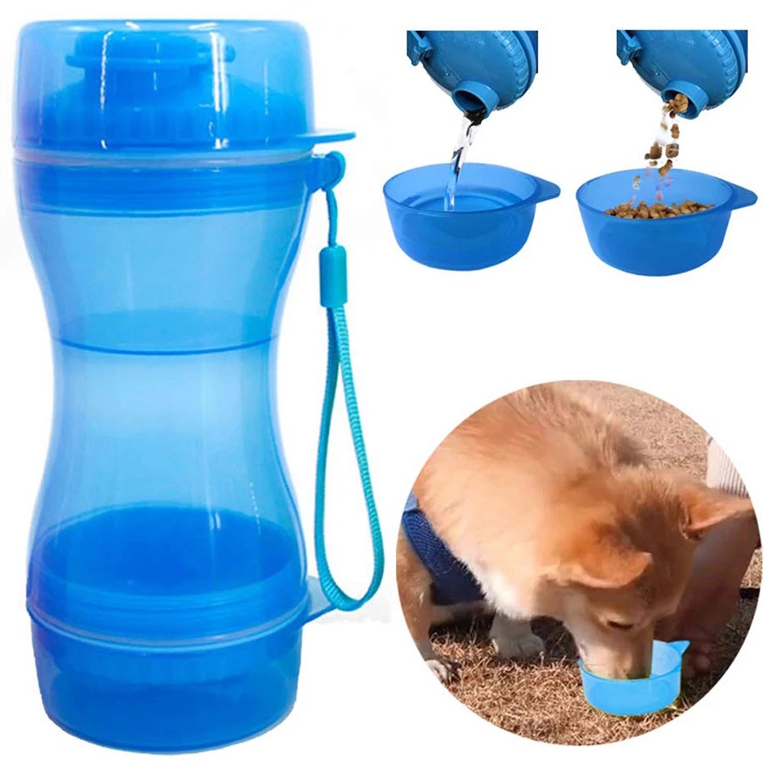 Pet Dog Water Bottle Food Container 2