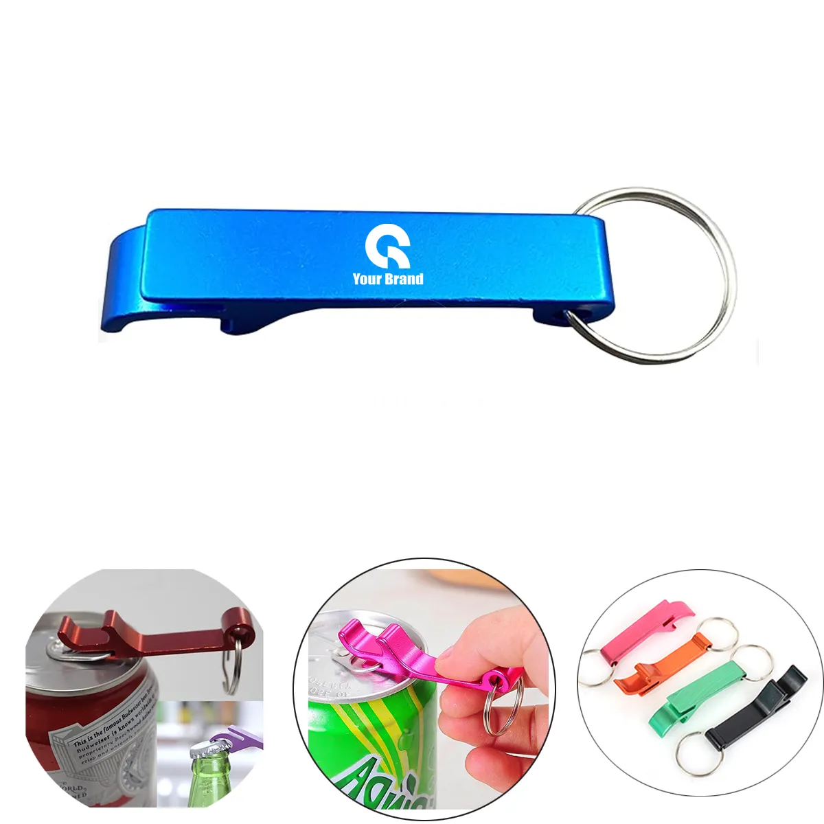 10 Pce Portable Mini Carabiner Beer Bottle Opener Keychain 1