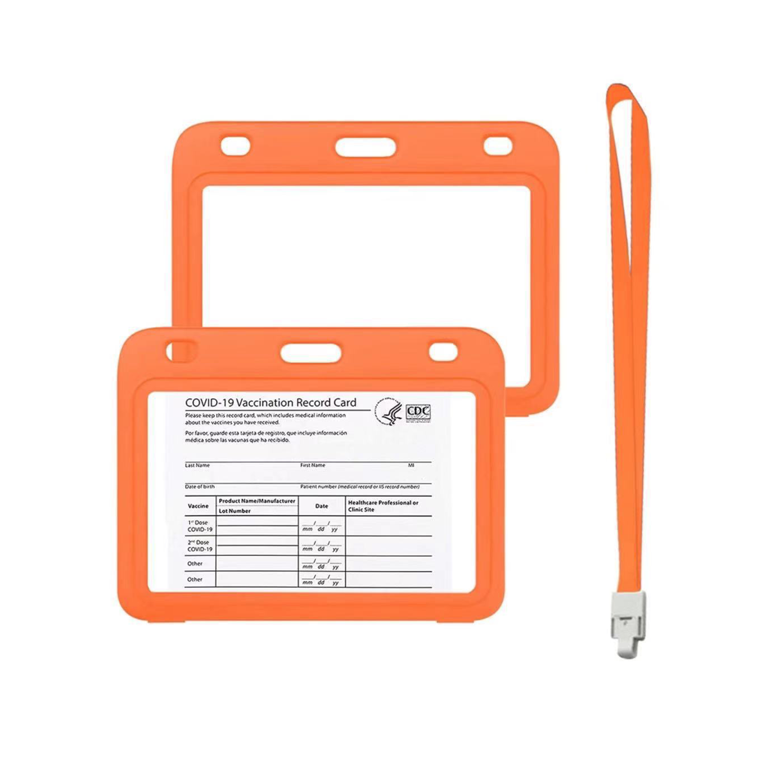 Vaccine Card Holder With Lanyard 4