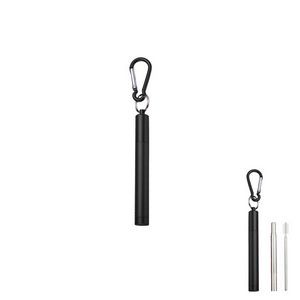 Innovative Telescope Metal Straw With Carabiner 26
