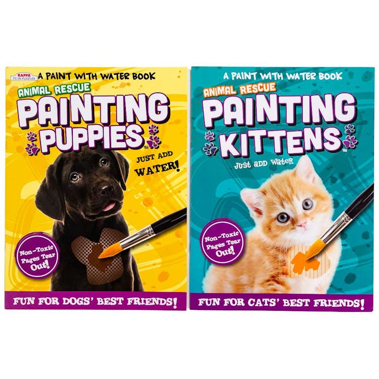 Puppies and Kittens Paint with Water Books - 24 Pages 2