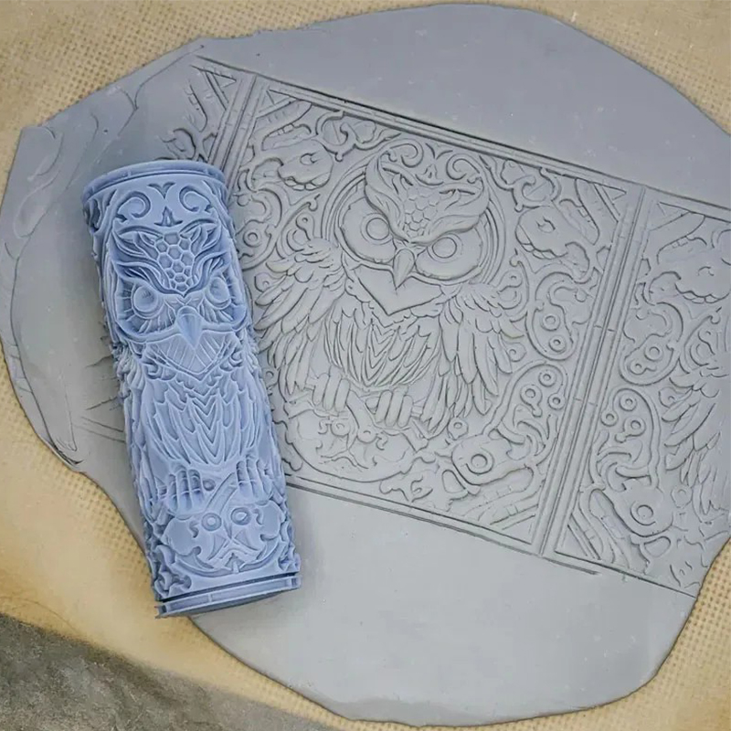 Patterned Rolling Pin for Clay 5