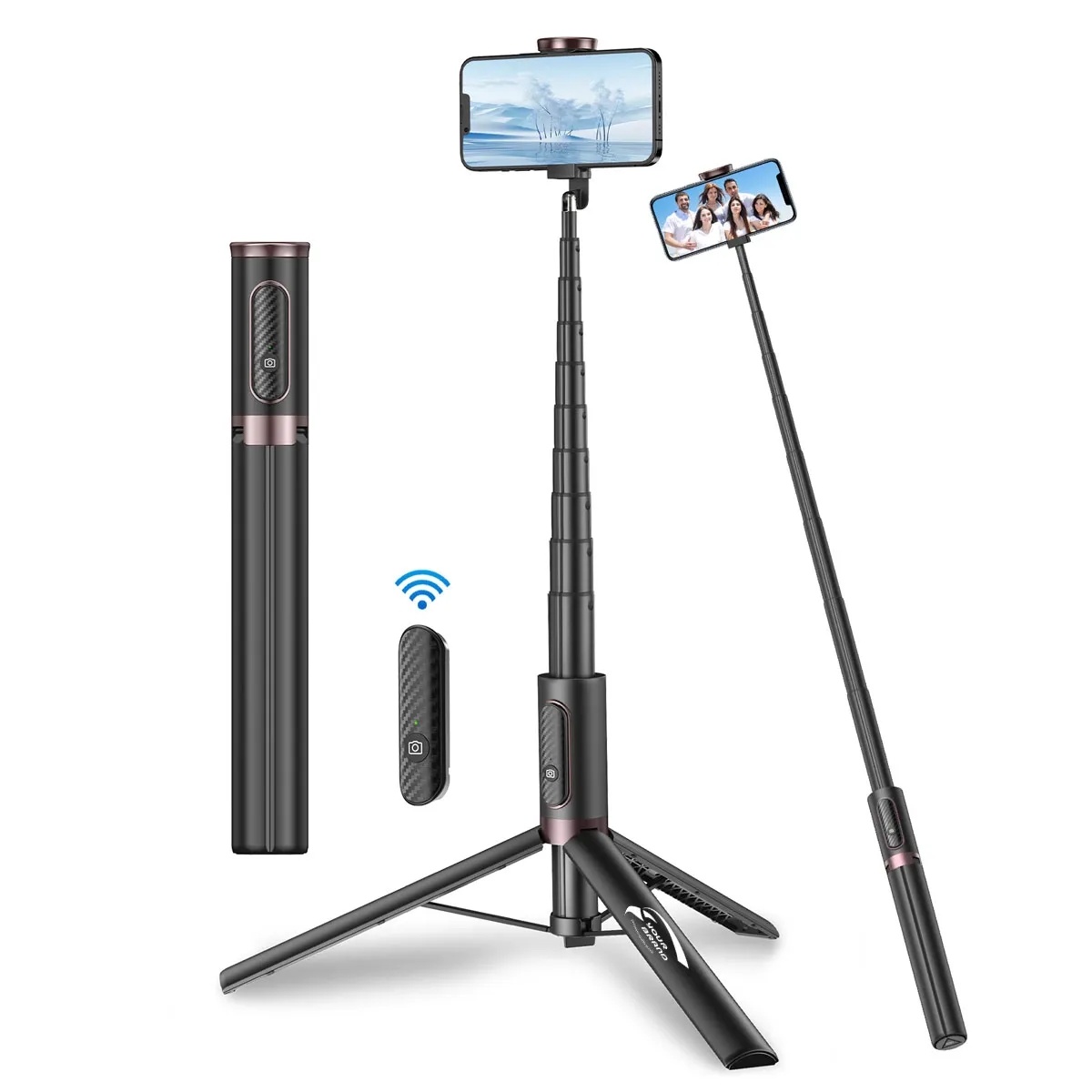 67" Cell Phone Selfie Stick Tripod 3