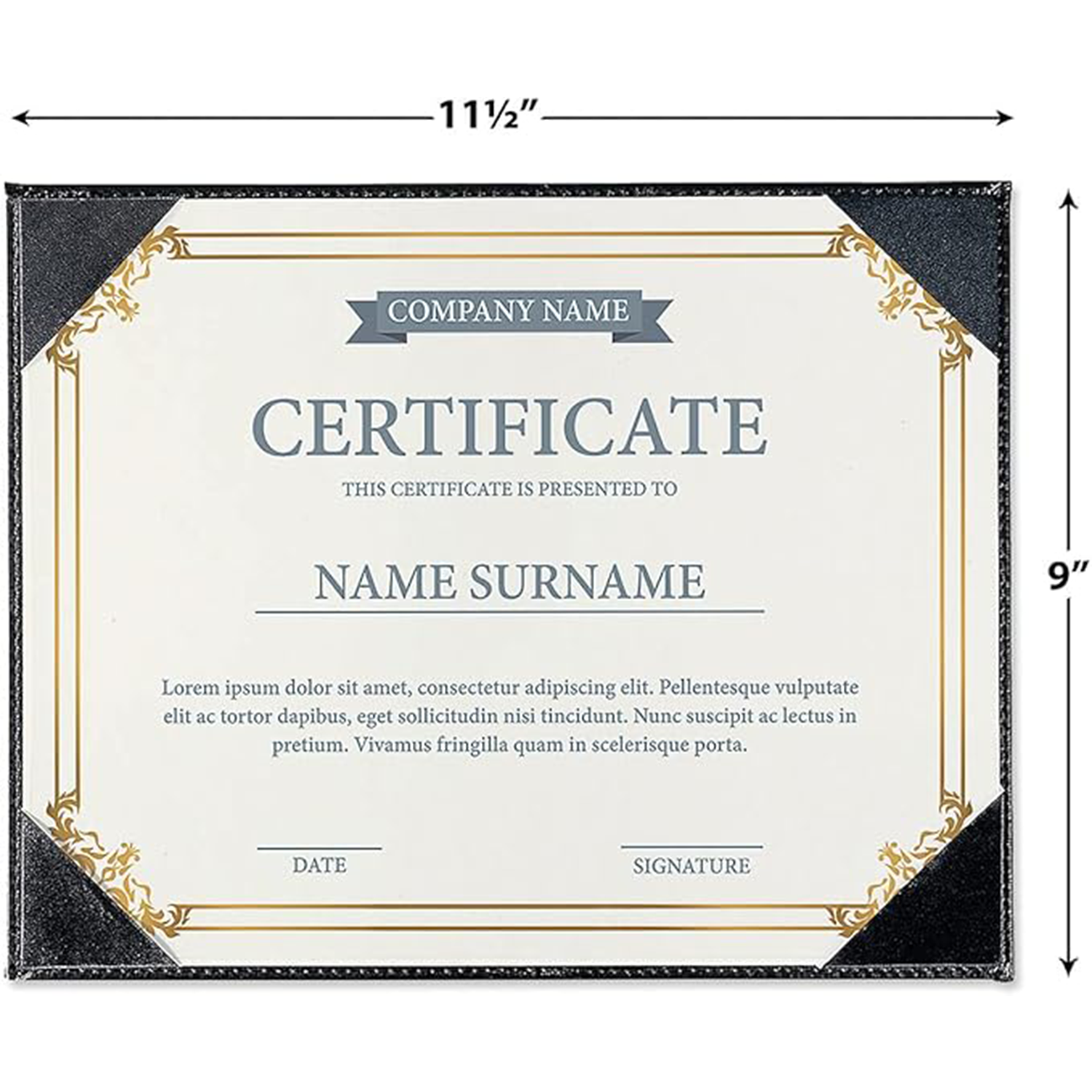 custom Leather Certificate Holders 8