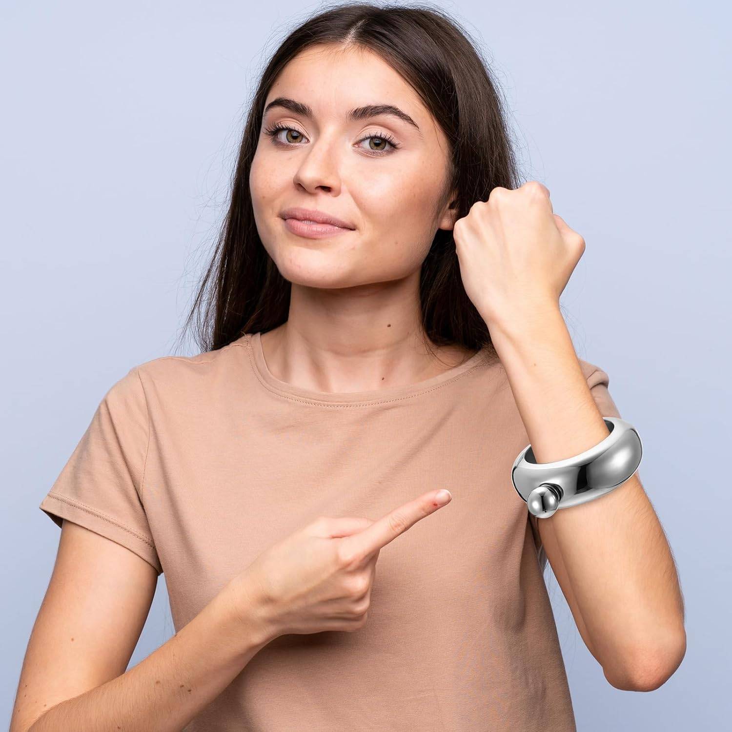 3.5Oz Bangle Shaped Drinking Flask 5