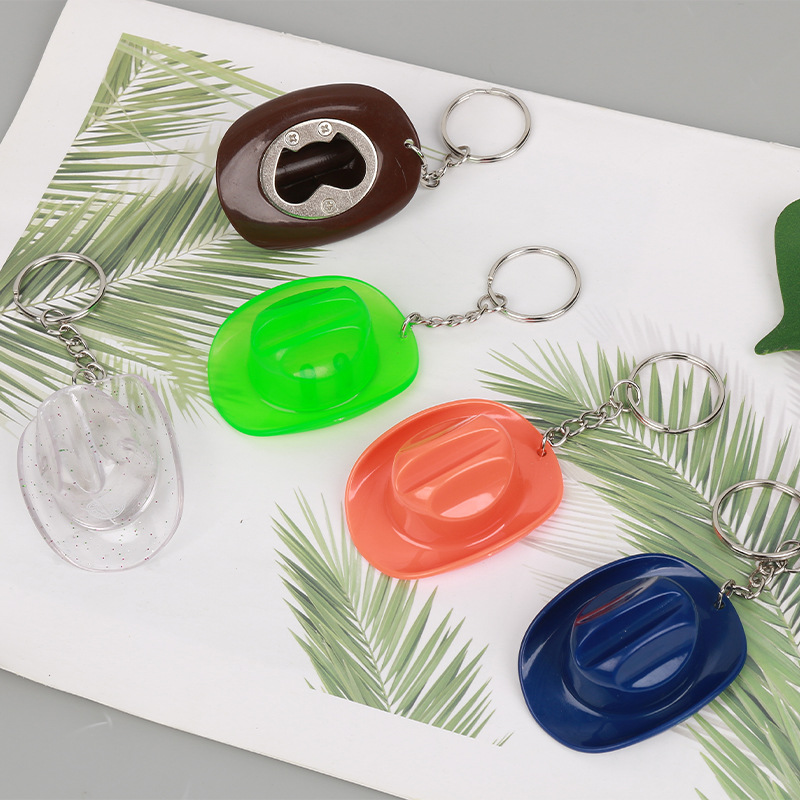 Cowboy Hat Bottle Opener Keychain 2