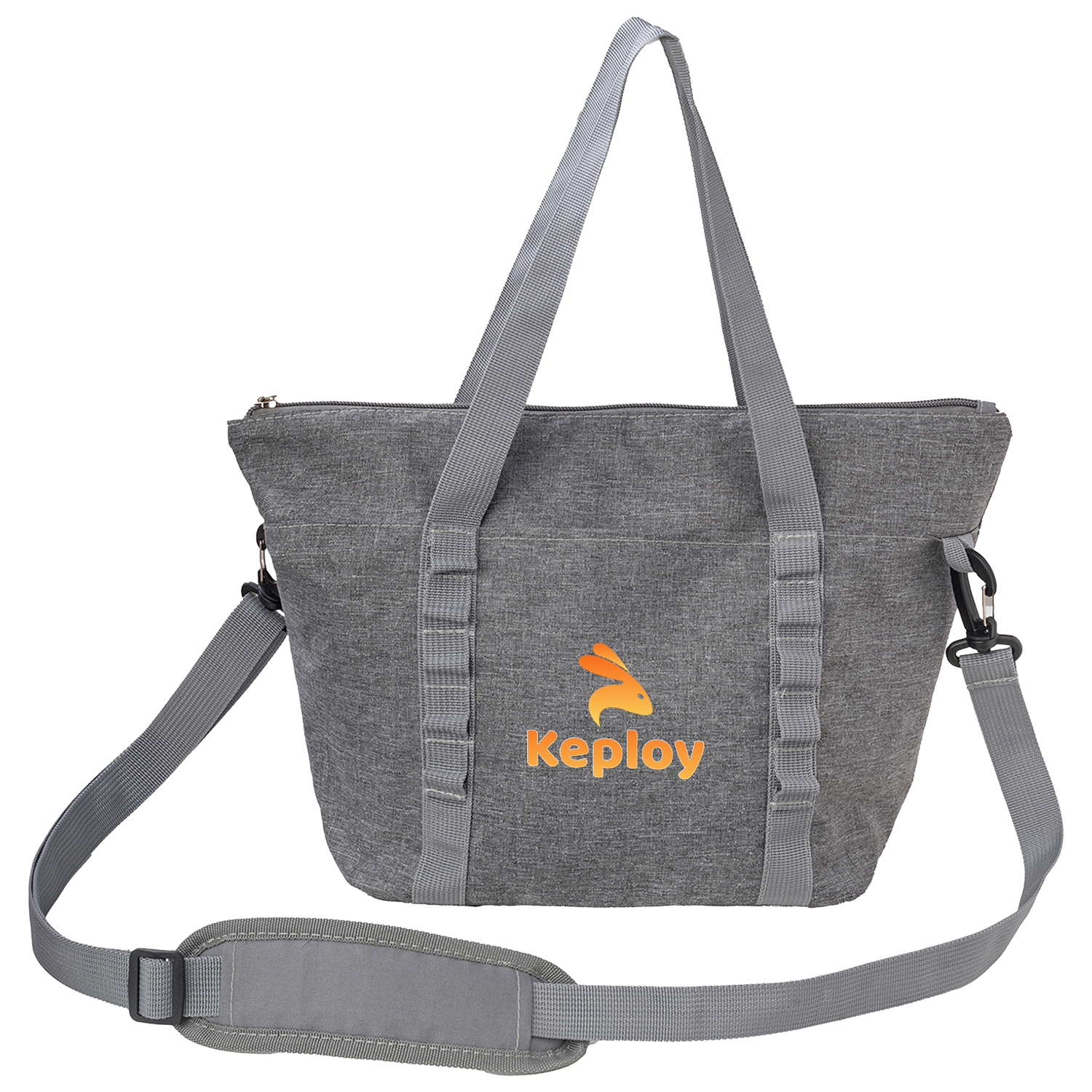 Heather Lite Insulated Lunch Bag with Strap and Pockets 5