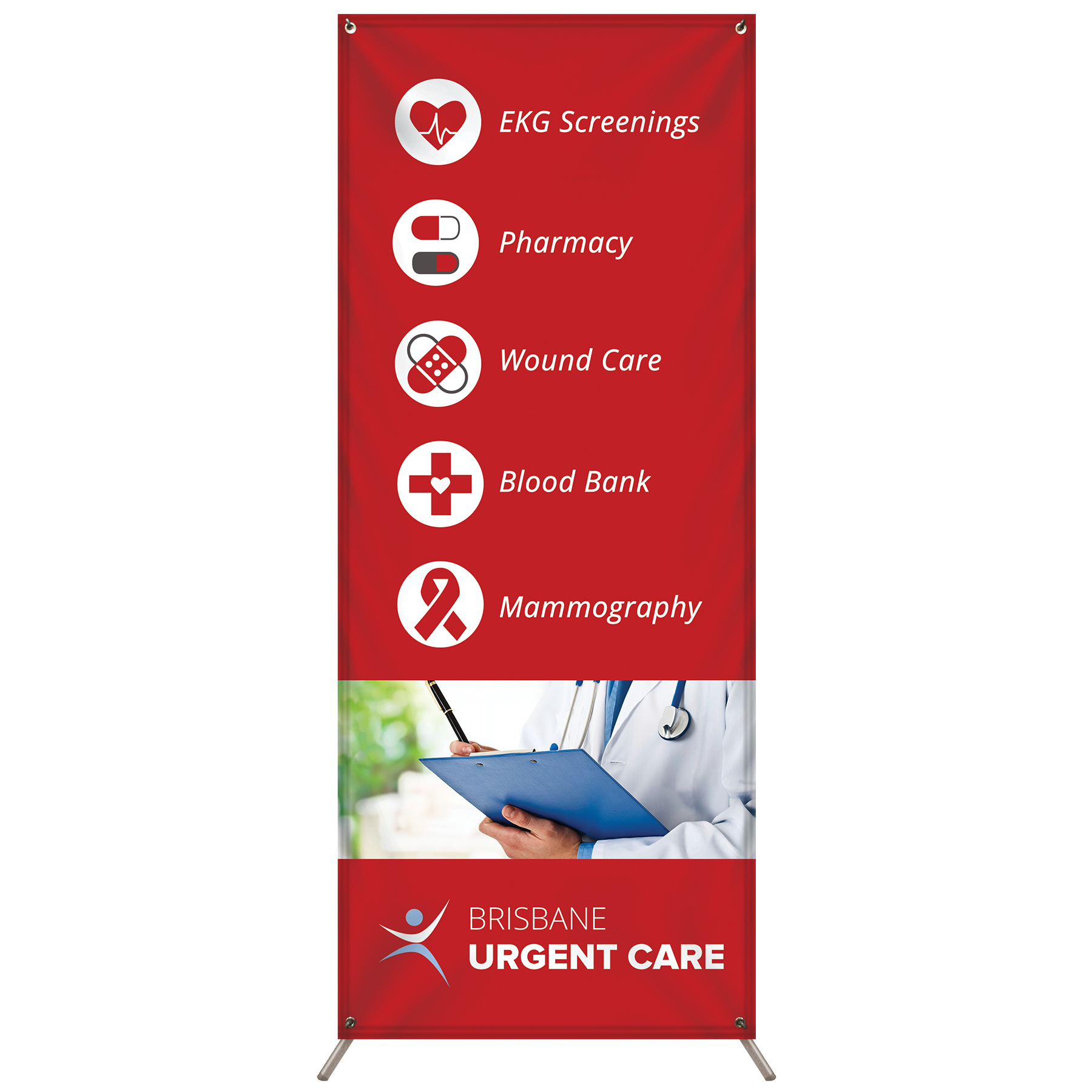 30.5" x 74" X-Banner Kit 1