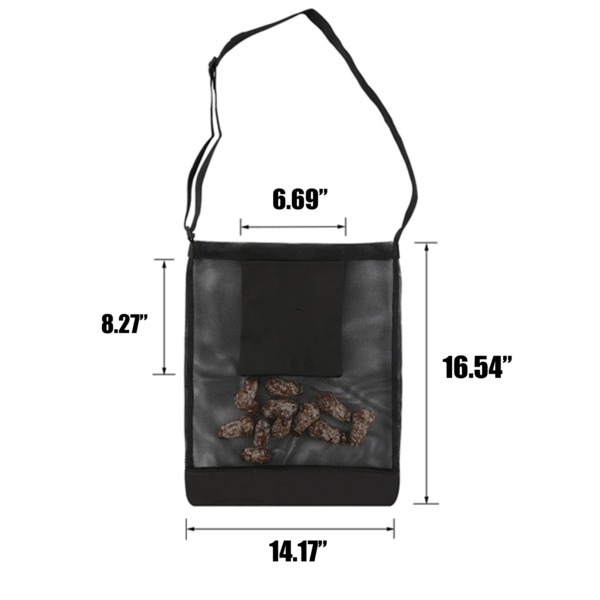 Portable Mushroom Picking Satchel (Collapsible Mesh Pouch) 1