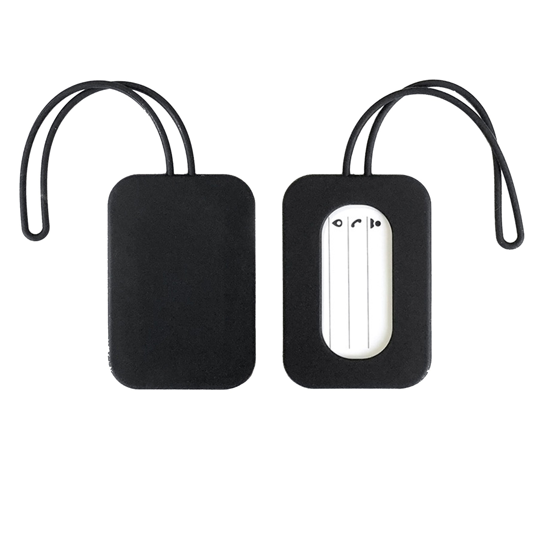 Silicone Luggage Tag with Name ID Card 2