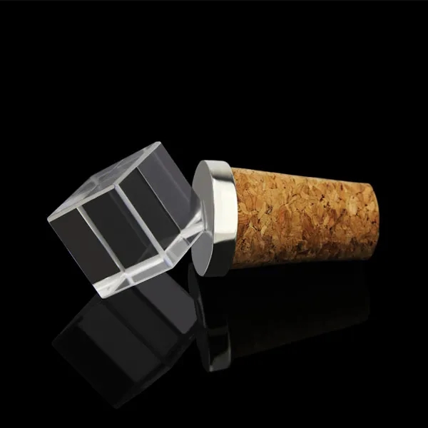 Square Crystal Wine Stopper 5