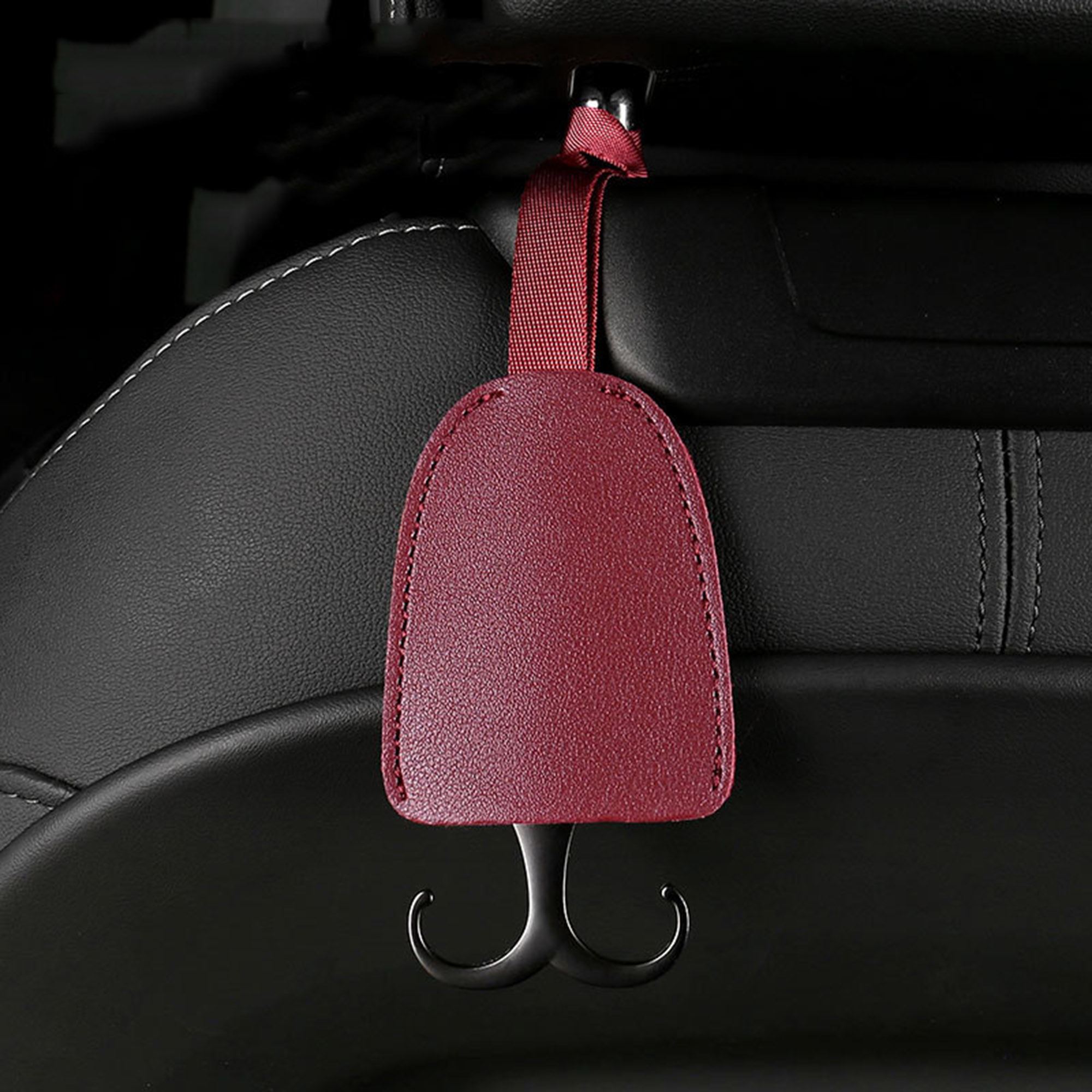 Vegan Leather Car Seat Back Hook 10