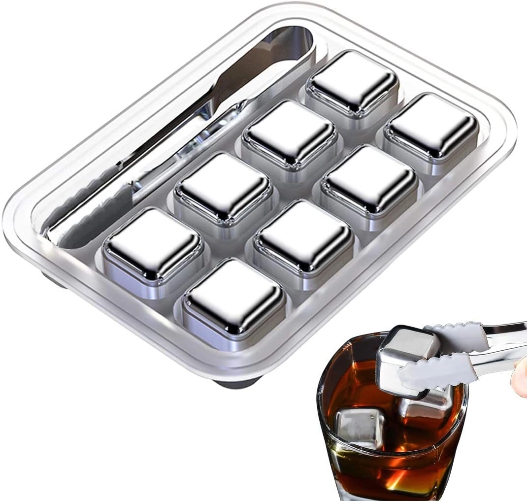 304 Stainless Steel Ice Cube Metal Gift 3