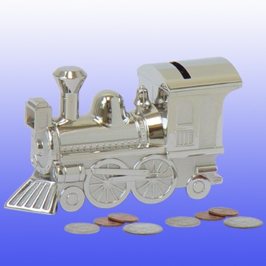 CHROME FINISH CHU-CHU TRAIN MONEY BANK 2