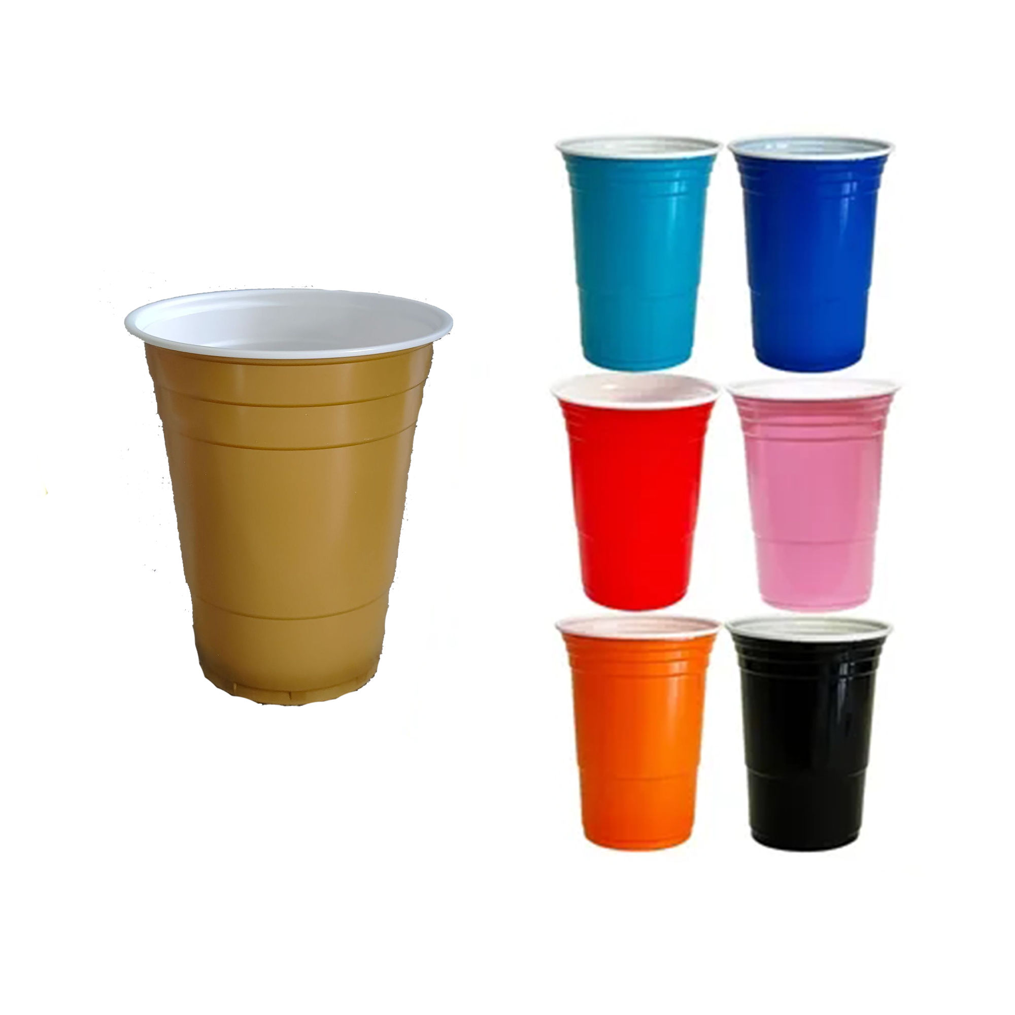 16oz Multicolor Party Cups 4