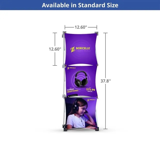 1x3 Micro GeoMetrix Table Top Display Package 12.60"x12.60" 4