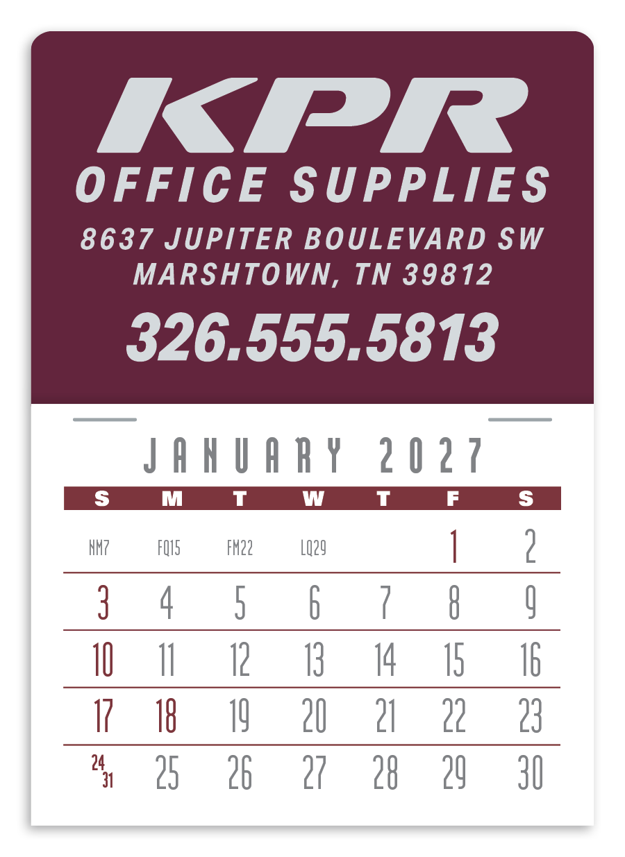 Triumph® Calendars Press-N-Stick Contemporary Calendar 20