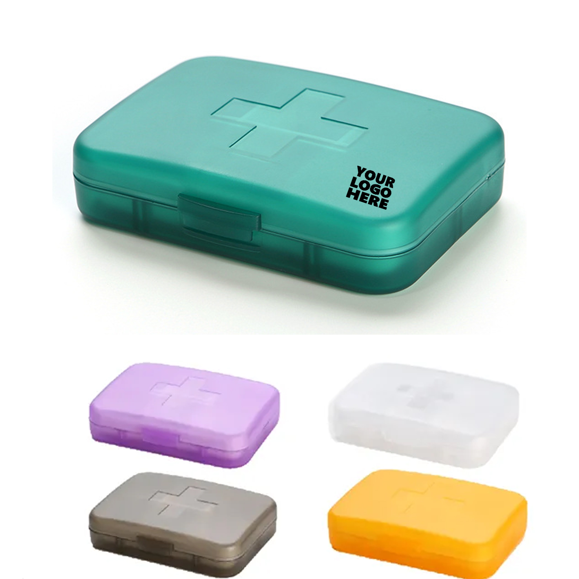Cross Shaped Pill Organizer with Six Compartments 2