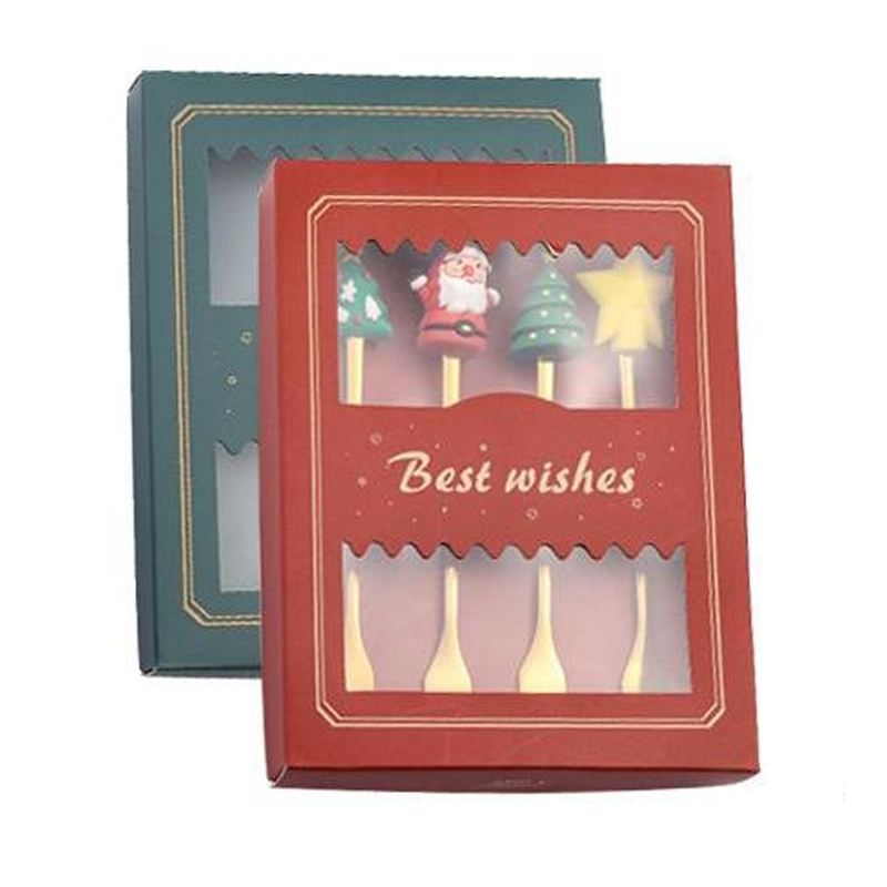 4pcs Christmas Spoon Fork Tableware Set 3