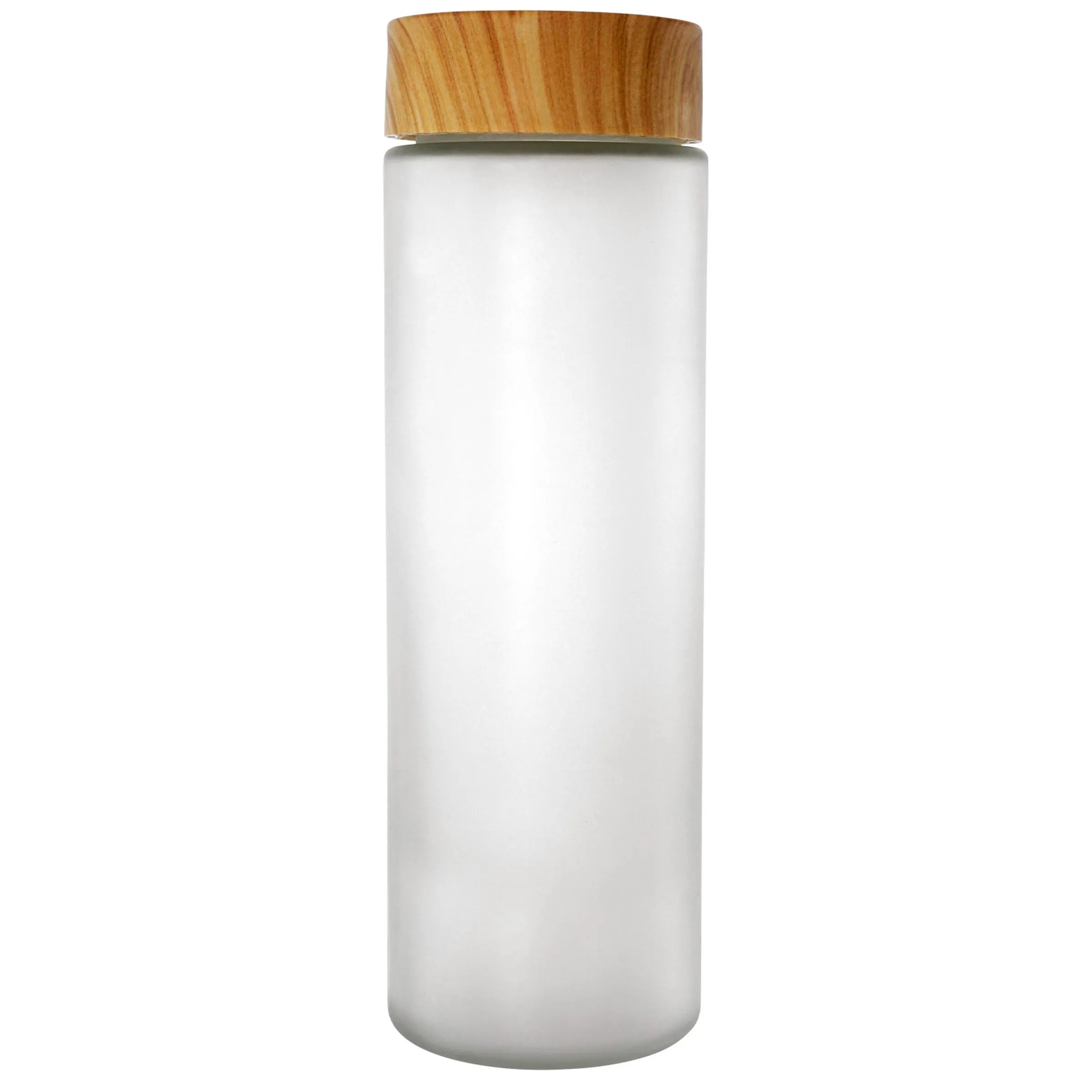 Full Color Bamboo 22 oz. Frosted Glass Bottle 3